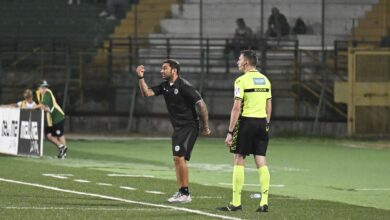 Michele Pazienza da allenatore dell'Avellino